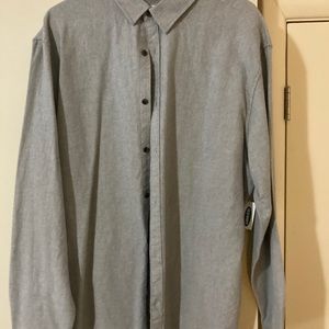 XL grey button up shirt. Has not been worn.